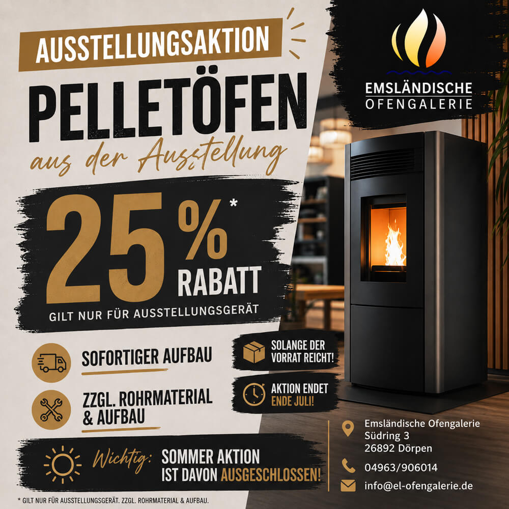 Sommer-Sepcial-Aktion Aktion-Pelletofen